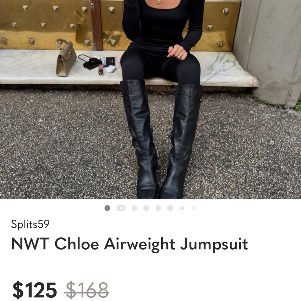 Splits59 Chloe Airweight Jumpsuit in Black